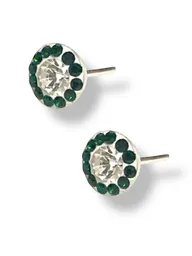 Arete En Plata Ley 925 Con Piedras En Murano, Topito En Plata Ley 925, Joyeria Joyas, Aretes En Plata