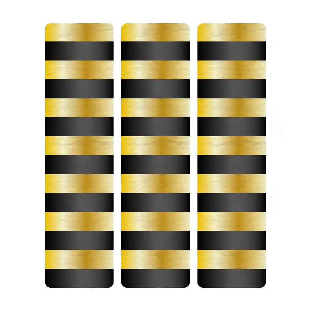 Serpentina Metalizada Dorado - Negro X 1 Paq