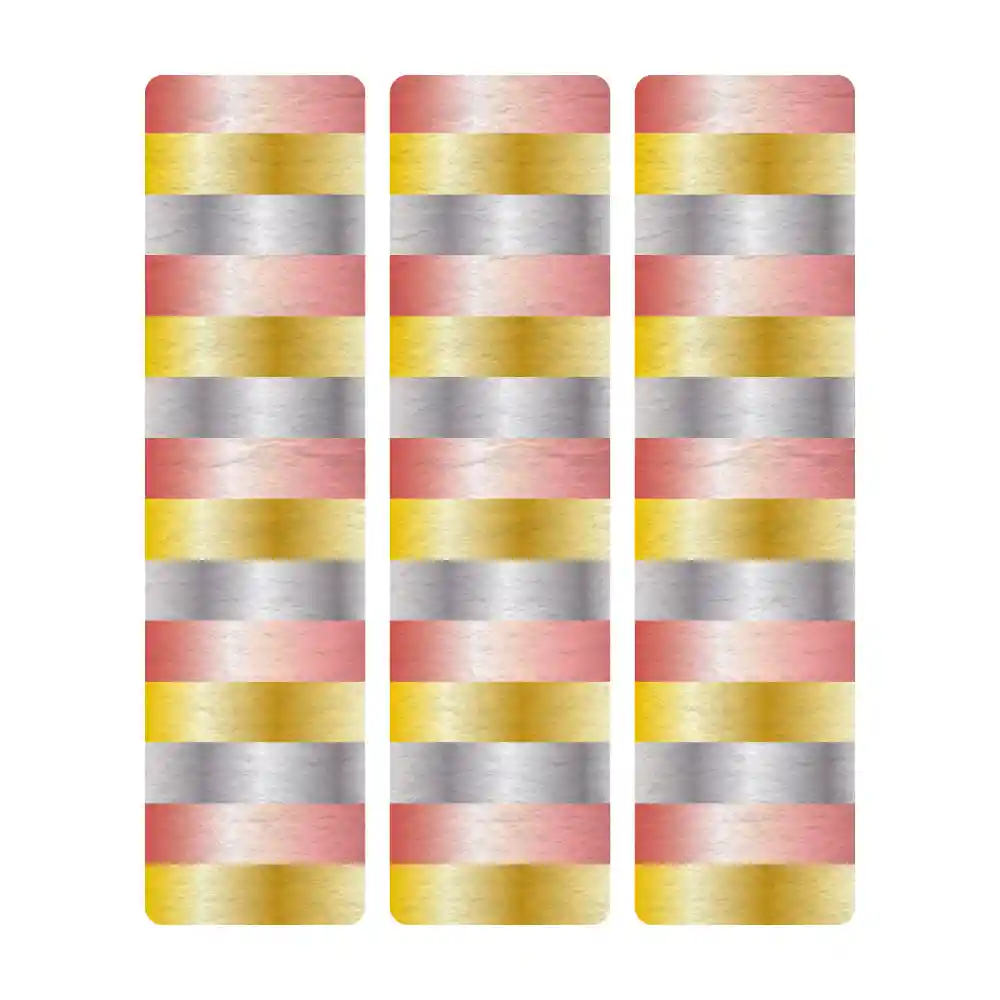 Serpentina Metalizada Fuc - Dor - Plat - Neg X 1 Paq