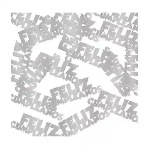 Confetti De Mesa F.c Plateado X 1 Und