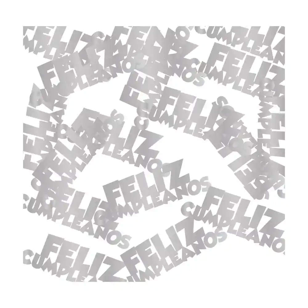 Confetti De Mesa F.c Plateado X 1 Und