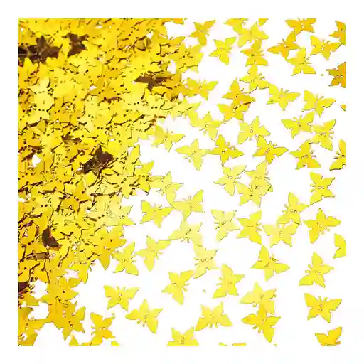 Confetti De Mesa Mariposas Doradas