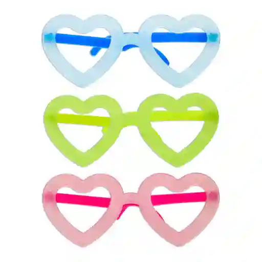 Gafas De Corazon Neon X 1 Und