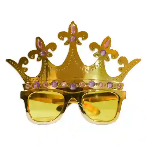 Gafas Corona Reina Dorada X 1 Und