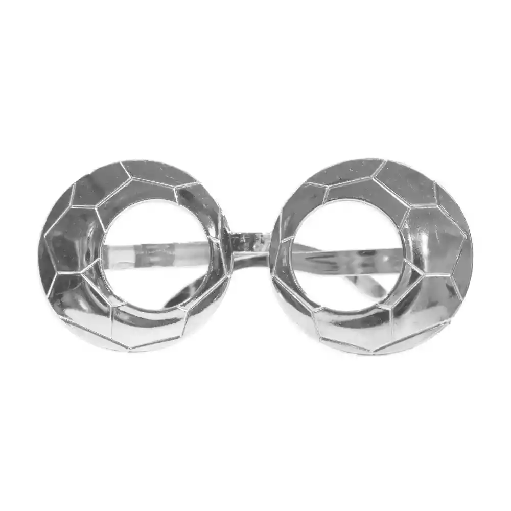 Gafas Metalizada Balon Plateado X 1 Und