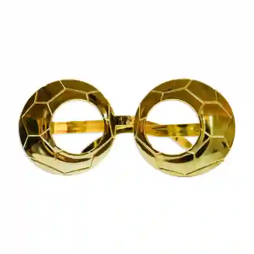 Gafas Metalizada Balon Dorado X 1 Und