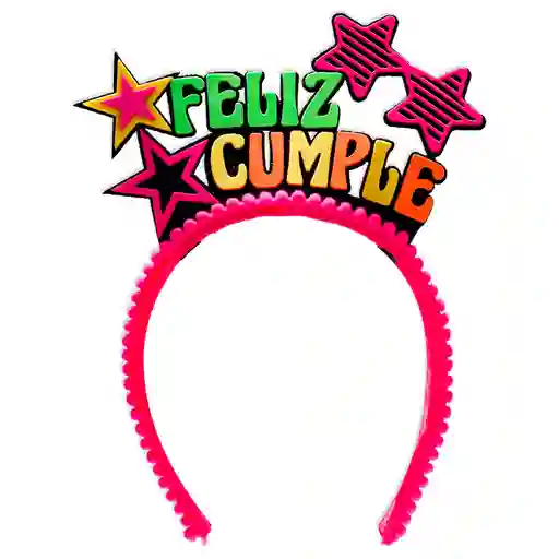 Tiara Feliz Cumple Neon X 1 Und