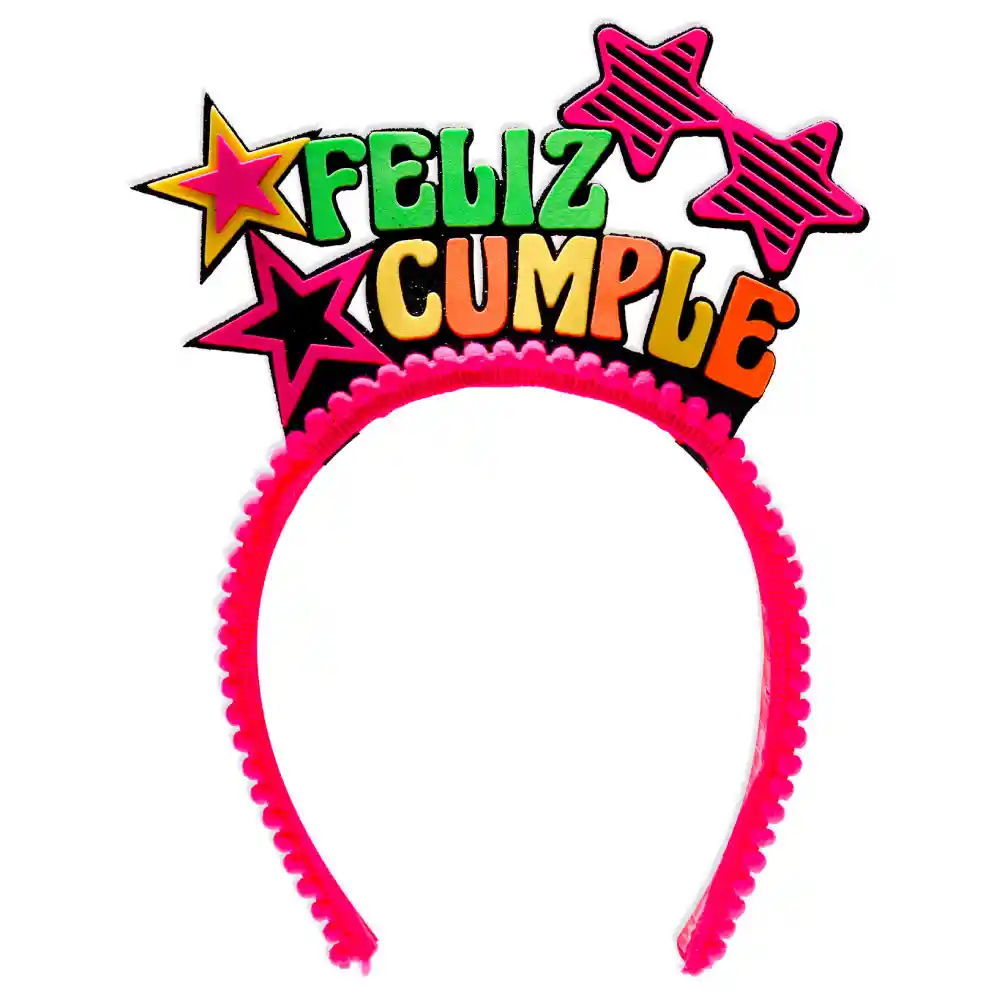 Tiara Feliz Cumple Neon X 1 Und