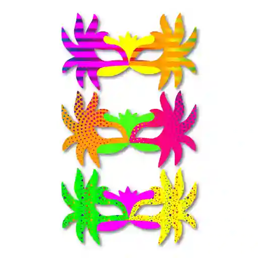 Antifaz Neon Puntas X 12 Und