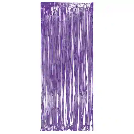 Cortina Metalizada Morado Brillante X 1 Und