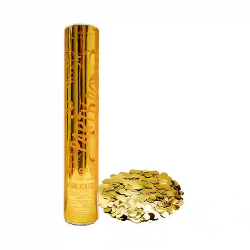 Lanza Confetti Circulos Dorados X 1 Und