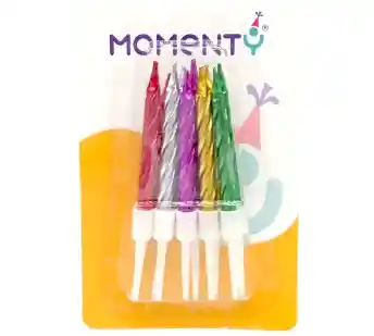 Vela Palito Metal X 10 Multicolor (jarh-0952)