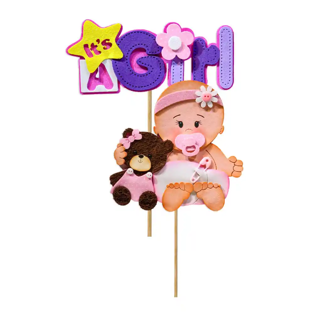 Decoracion It´s A Girl X 2 Und