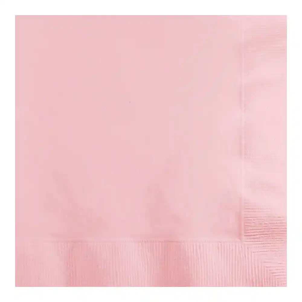 Servilletas Grandes Rosado Pastel X 20 Und