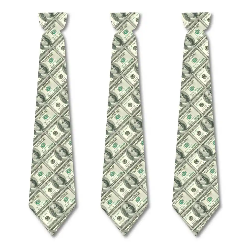 Corbatas De Dolares X 12 Und