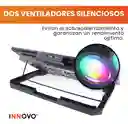 Base Refrigerante Doble Ventilador Soporte Para Computador Laptop Hasta 18'' Ajustable