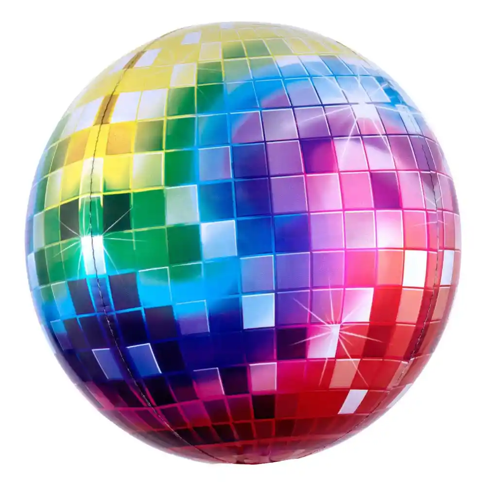 Globo Esfera 24" Disco Colorida X 1 Und