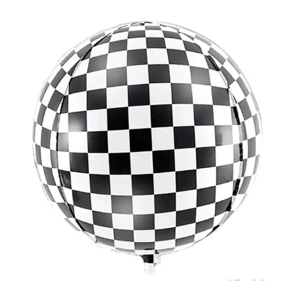 Globo Esfera 22" Carreras Metalizada X 1 Und