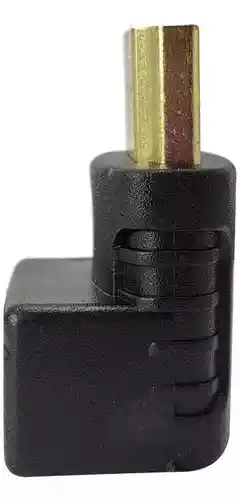 Adaptador Codo Hdmi Macho Hembra En L Hd Curvo | 90 Grados