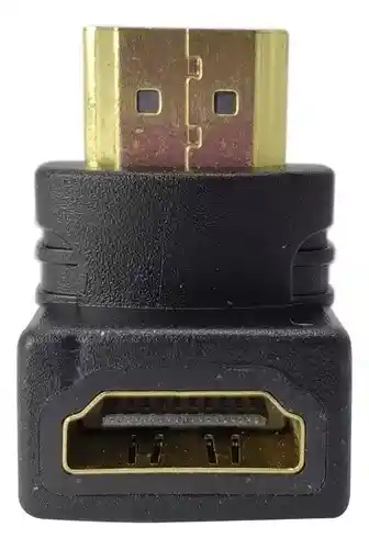 Adaptador Codo Hdmi Macho Hembra En L Hd Curvo | 90 Grados