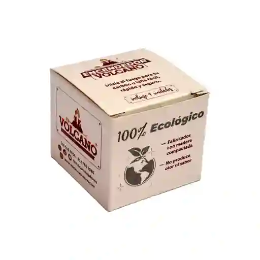 Encendedor Ecológico De Carbón X 4 Unds Volcano