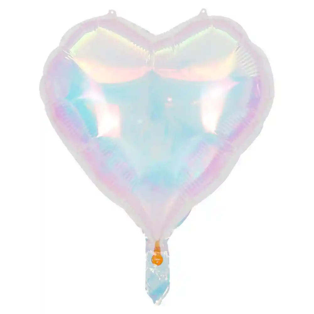 Globo Corazon Metalizado 40" Iridiscente X 1 Und