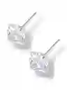Arete En Plata Ley 925 Con Zircones Incrustados, Topito En Plata Ley 925, Joyeria Joyas, Aretes En Plata