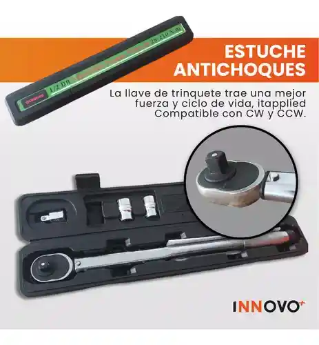 Llave De Torque Con Estuche Herramienta Profesional 1/2 Pulgada 28 A 210mm