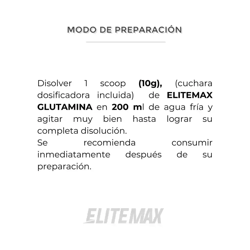 Aminoácido Glutamina Elitemax