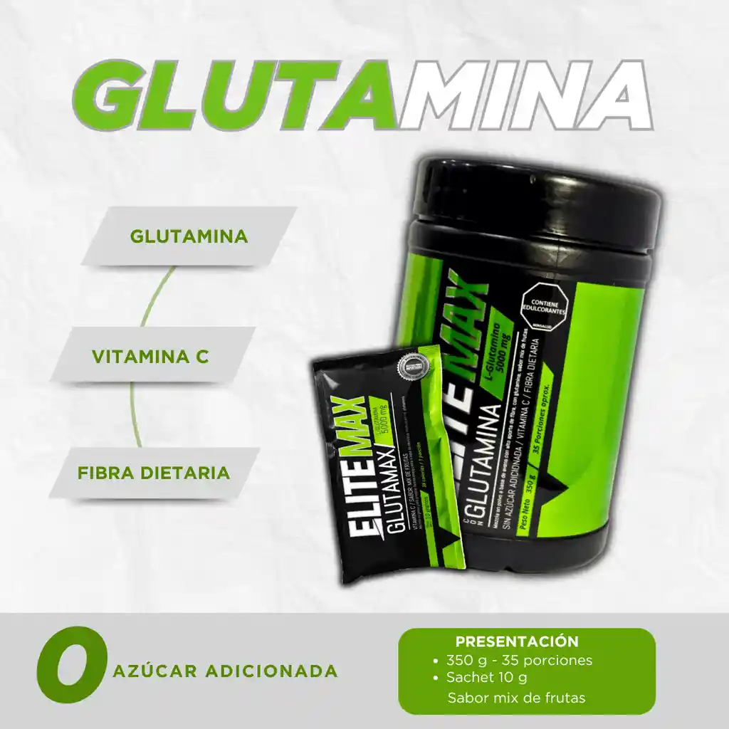 Aminoácido Glutamina Elitemax