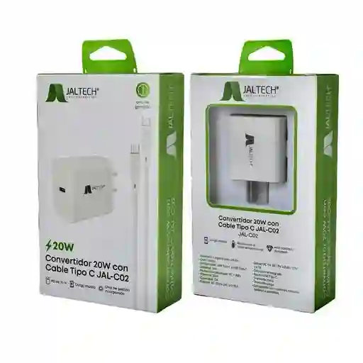 Cargador Carga Rapida 20w Tipo C Jaltech