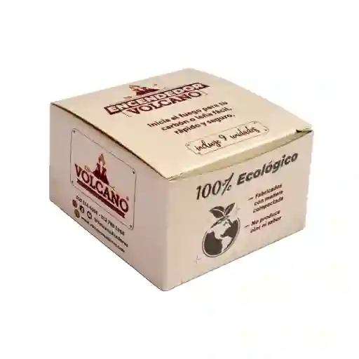 Encendedor Ecológico De Carbón X 9 Unds Volcano