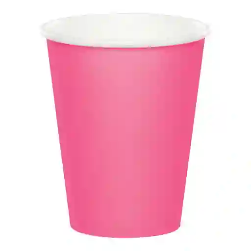 Vaso 9oz Rosado Candy X 8 Und