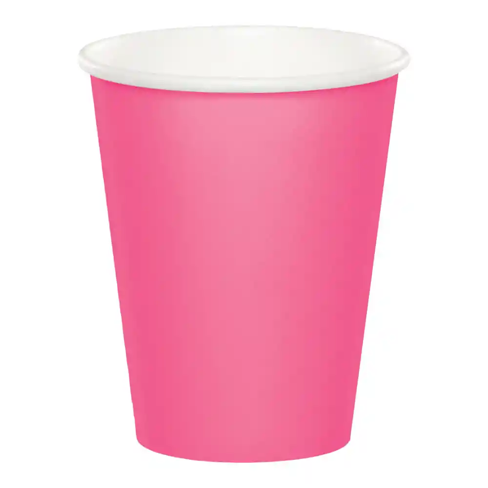 Vaso 9oz Rosado Candy X 8 Und