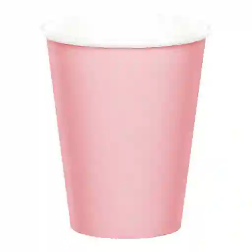 Vaso Rosado Pastel X 8 Und