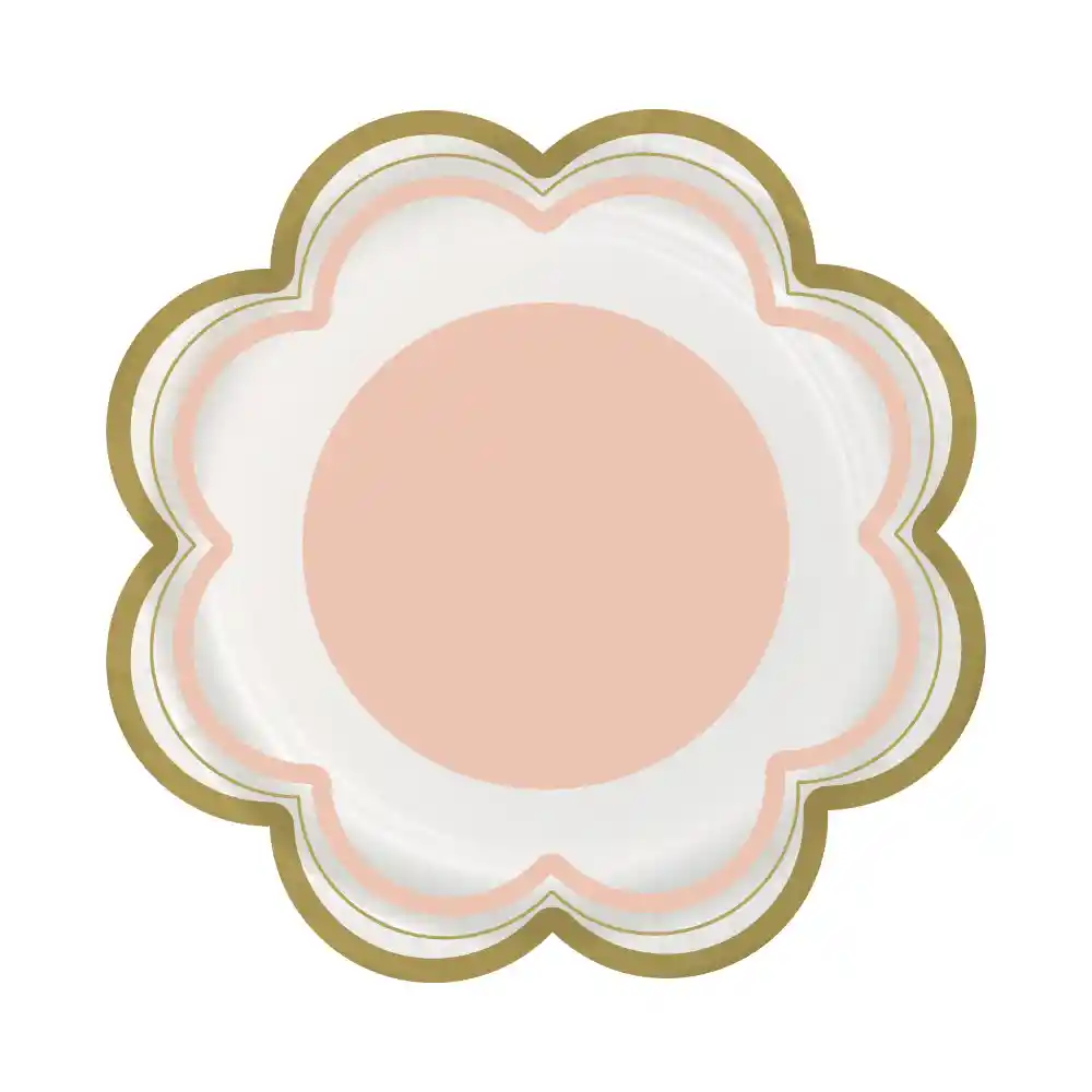 Plato 6" Flor Curuba X 8 Und