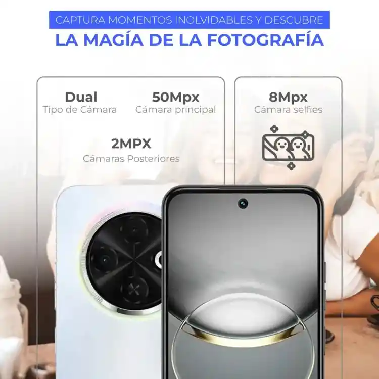 Celular Tecno Spark 30c 256/4gb Blanco