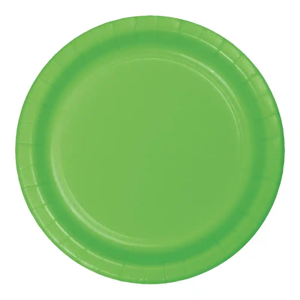 Plato 7" Verde Limon X 8 Und