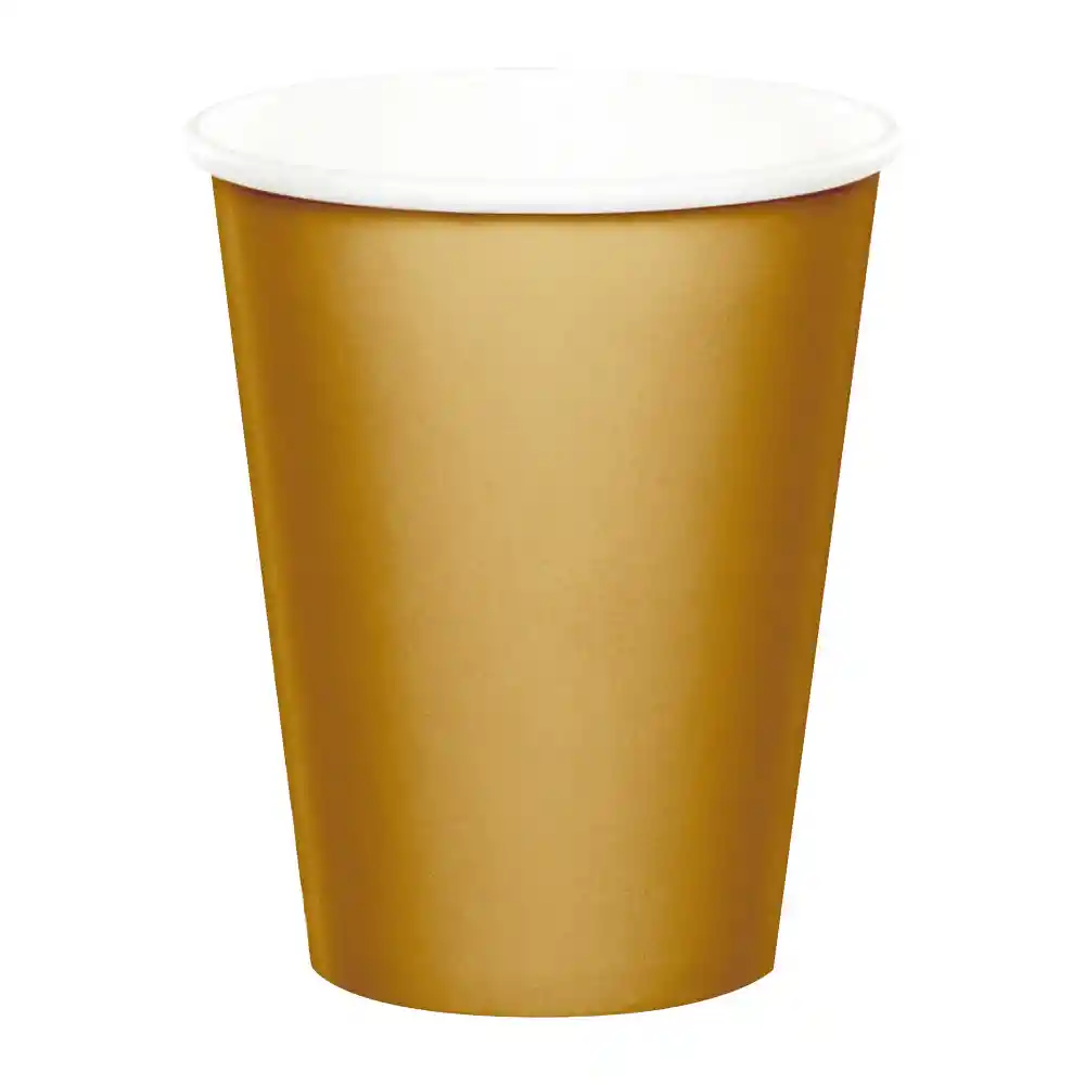 Vaso Dorado X 8 Und