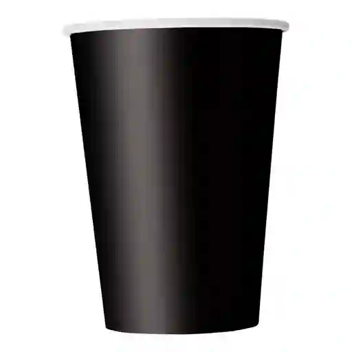 Vaso 9oz Negro X 10 Und