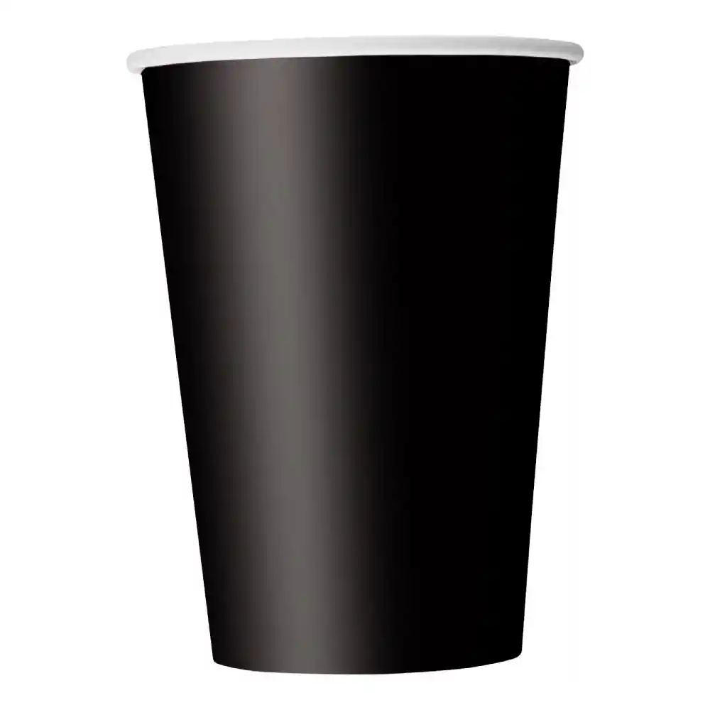 Vaso 9oz Negro X 10 Und