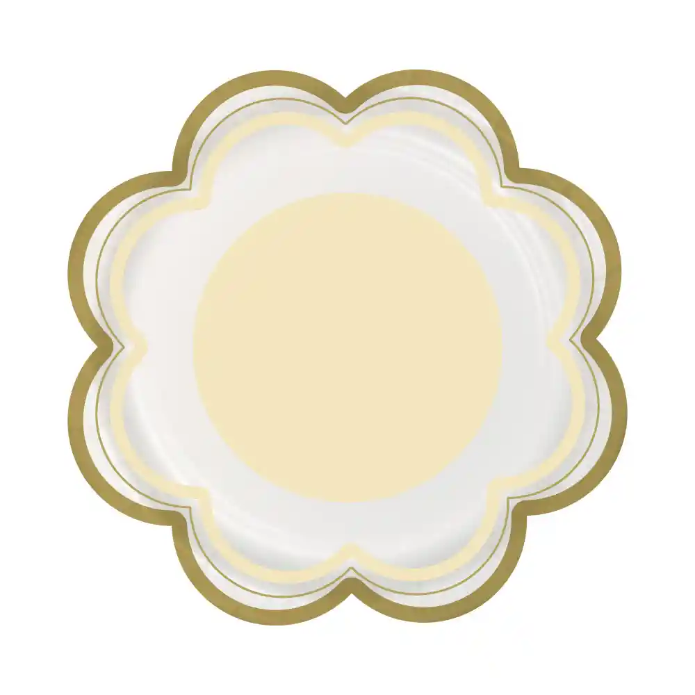 Plato 6" Flor Arena X 8 Und