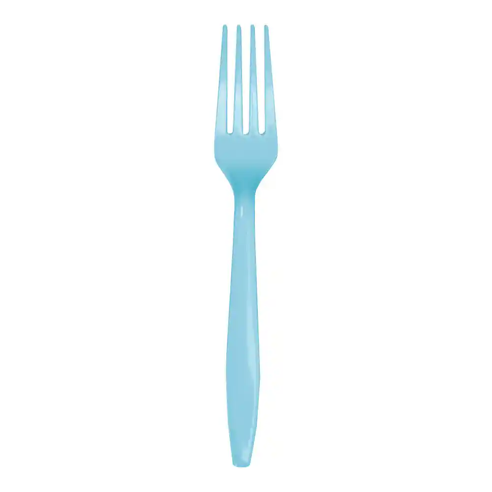 Tenedores Azul Pastel X 12 Und
