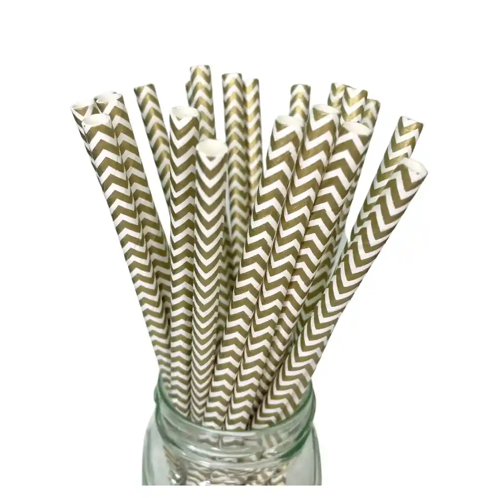 Pitillos Zigzag Dorado X 20 Und
