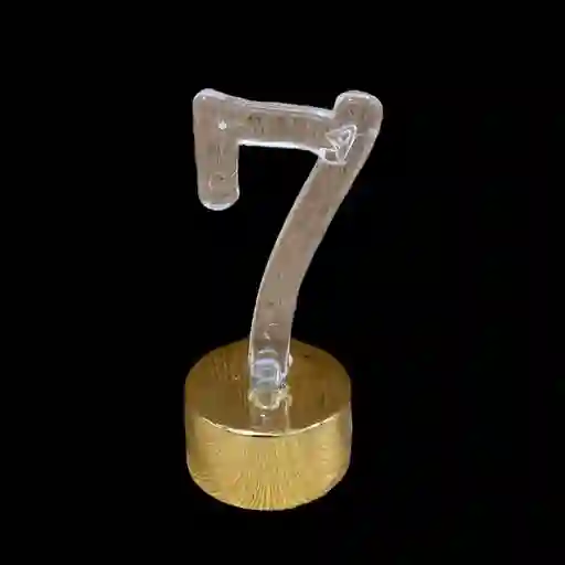 Numero 7 Con Luz Multicolor Led X 1 Und