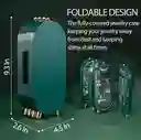 Soporte De Mesa , Joyero, Organizador De Aretes Pequeño Plegable
