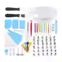 Set De Herramientas Para Decorar Pasteles Con Plato Giratorio 66pz
