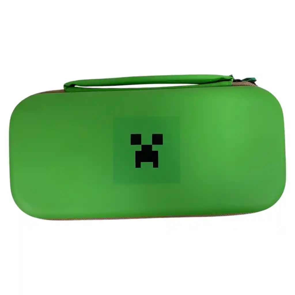 Estuche Edicion Minecraft + Vidrio + 2 Grips Para Nintendo Switch