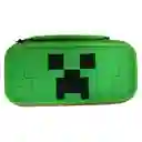 Estuche Edicion Minecraft + Vidrio + 2 Grips Para Nintendo Switch