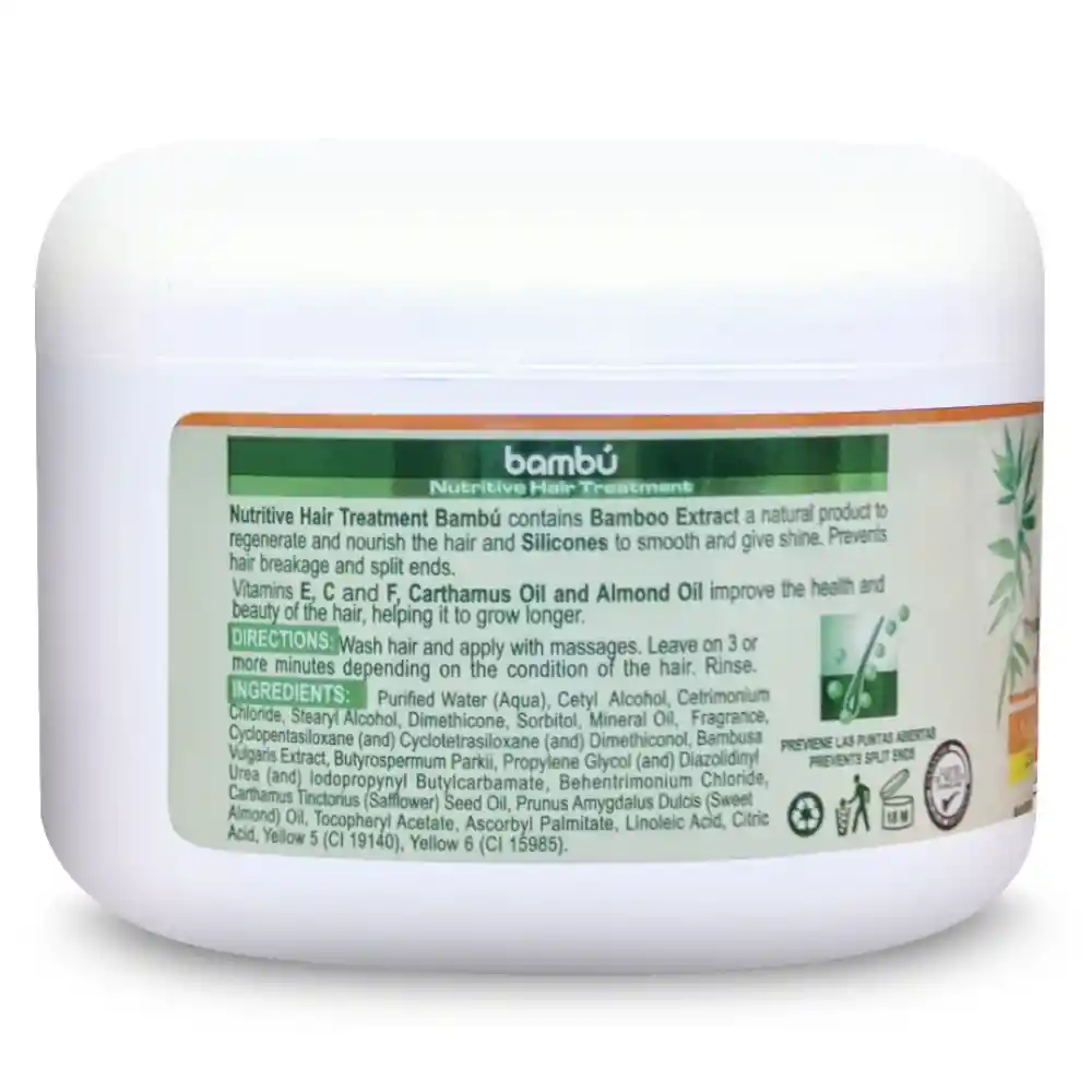 Tratamiento Capilar Nutritivo Extracto De Bambú Silicon Mix 8 Oz